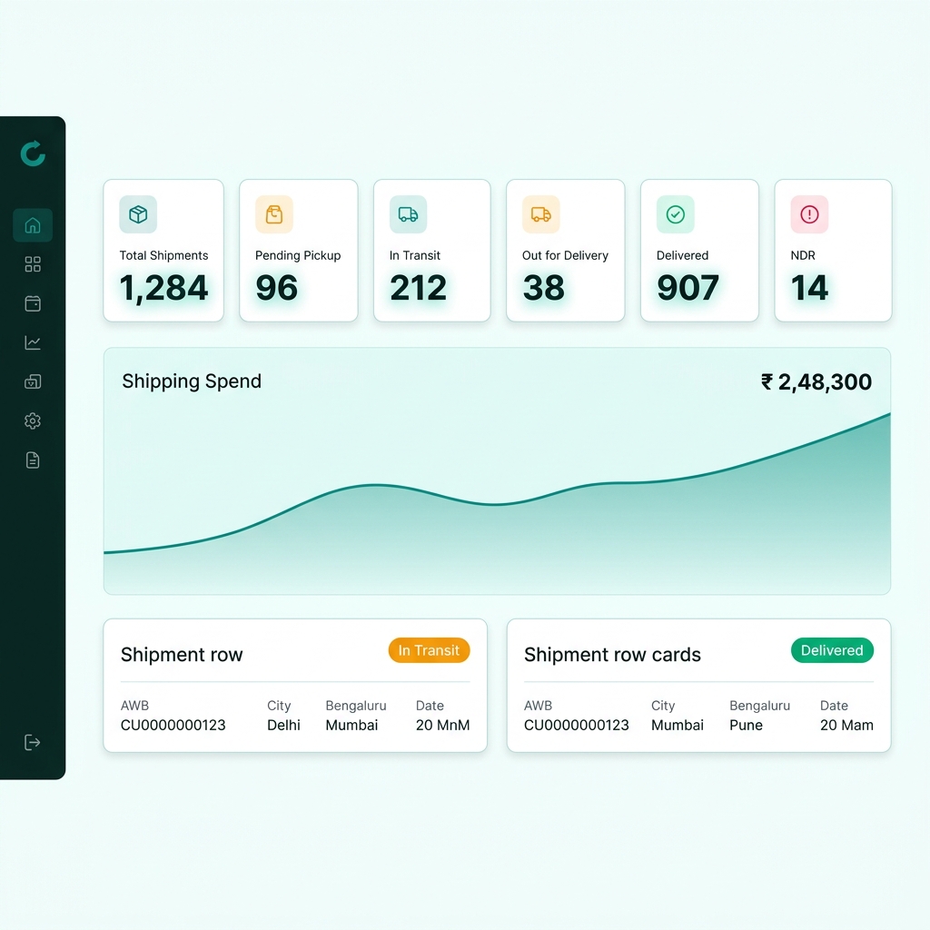 Courier Uncle dashboard
